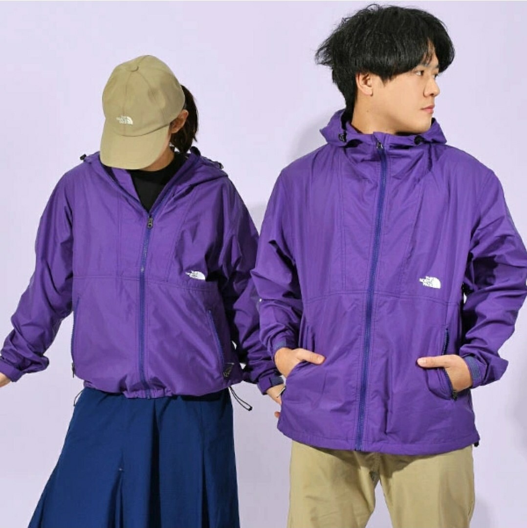 【新品・即決・送料無料】 ノースフェイス コンパクトジャケット L パープル THE NORTH FACE ナイロン