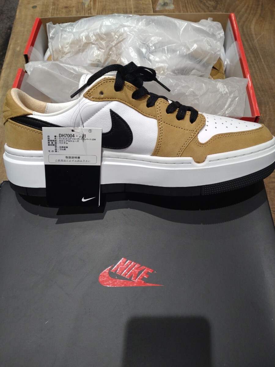 WMNS AIR JORDAN 1 ELEVATE LOW "ROOKIE OF THE YEAR" DH7004-701 (ゴールデンハーベスト/ホワイト/ブラック)