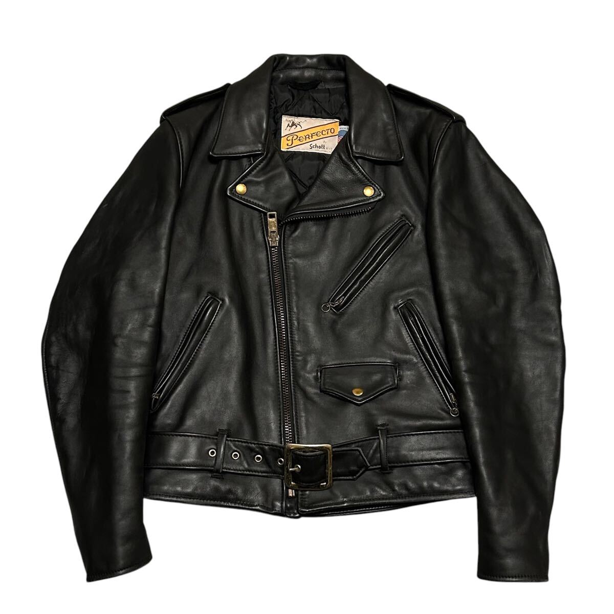 ほぼ未使用 70s後期 馬タグ Schott ショット ダブルライダース ほぼ未使用 70s後期 馬タグ Schott ショット ダブルライダース