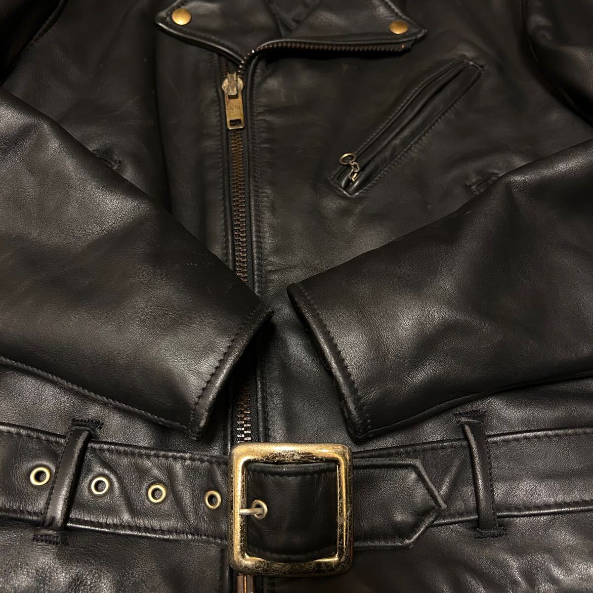 ほぼ未使用 70s後期 馬タグ Schott ショット ダブルライダース ほぼ未使用 70s後期 馬タグ Schott ショット ダブルライダース