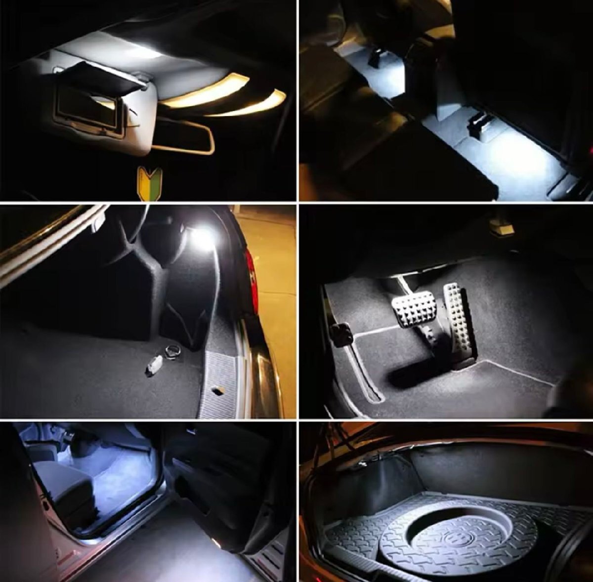激白光 ! 交換式 ! LED バニティランプ カーテシランプ フットランプ ルームランプ ベンツ W216 C216 CL550 CL600 CL63 CL65 CLクラス