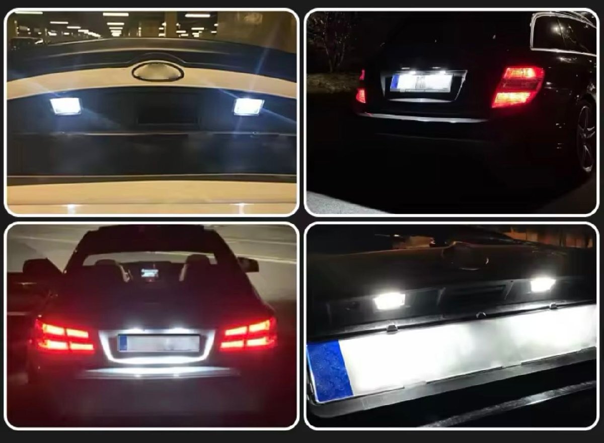 激白光 ! 交換式 ! メルセデス ベンツ LED ナンバー燈 ライセンス ランプ メルセデス マイバッハ W223 S580 S680 4マチック Sクラス