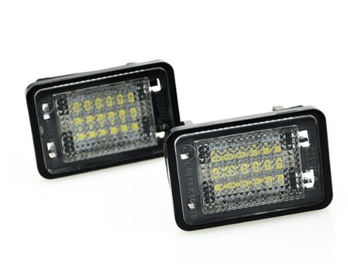 激白光 ! 交換式 ! メルセデス ベンツ LED ナンバー燈 ライセンス ランプ X204 GLK300 4マチック GLKクラス 前期