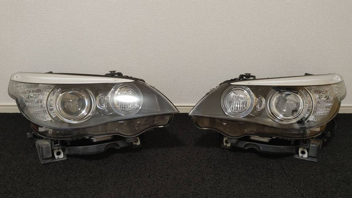 BMW 5シリーズ E60 E61 LCI 純正 HELLA製 HID キセノン ヘッドライト 右左セット バラスト付き