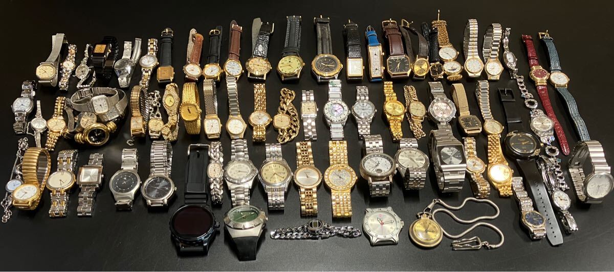 □ジャンク時計 まとめ売り SEIKO、TISSO、CITIZEN…他 時計まとめ売りSEIKO CITIZEN 他ジャンク可動品色々