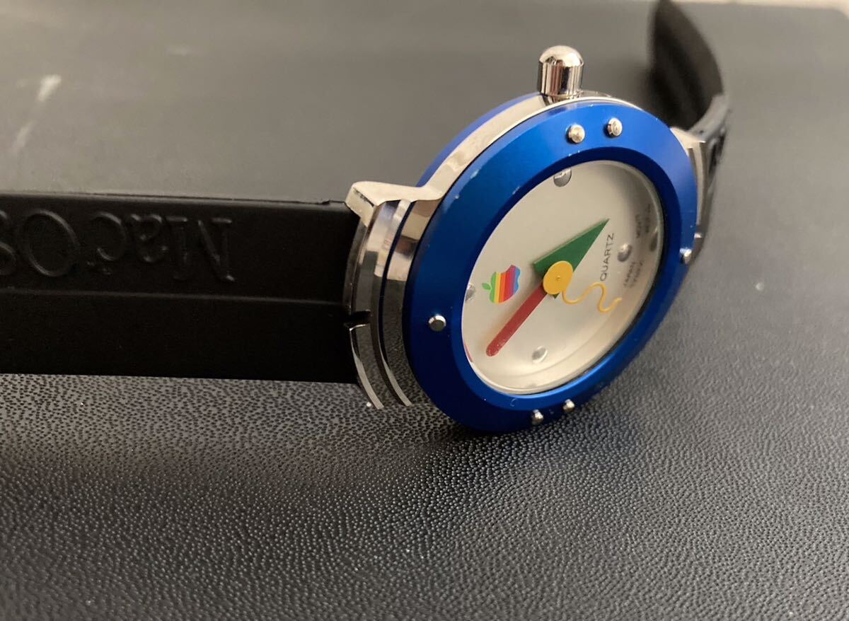 超希少】AppleWatch Mac OS ノベルティ 虹色 時計 1995年 超希少】AppleWatch Mac OS ノベルティ 虹色 時計 1995年