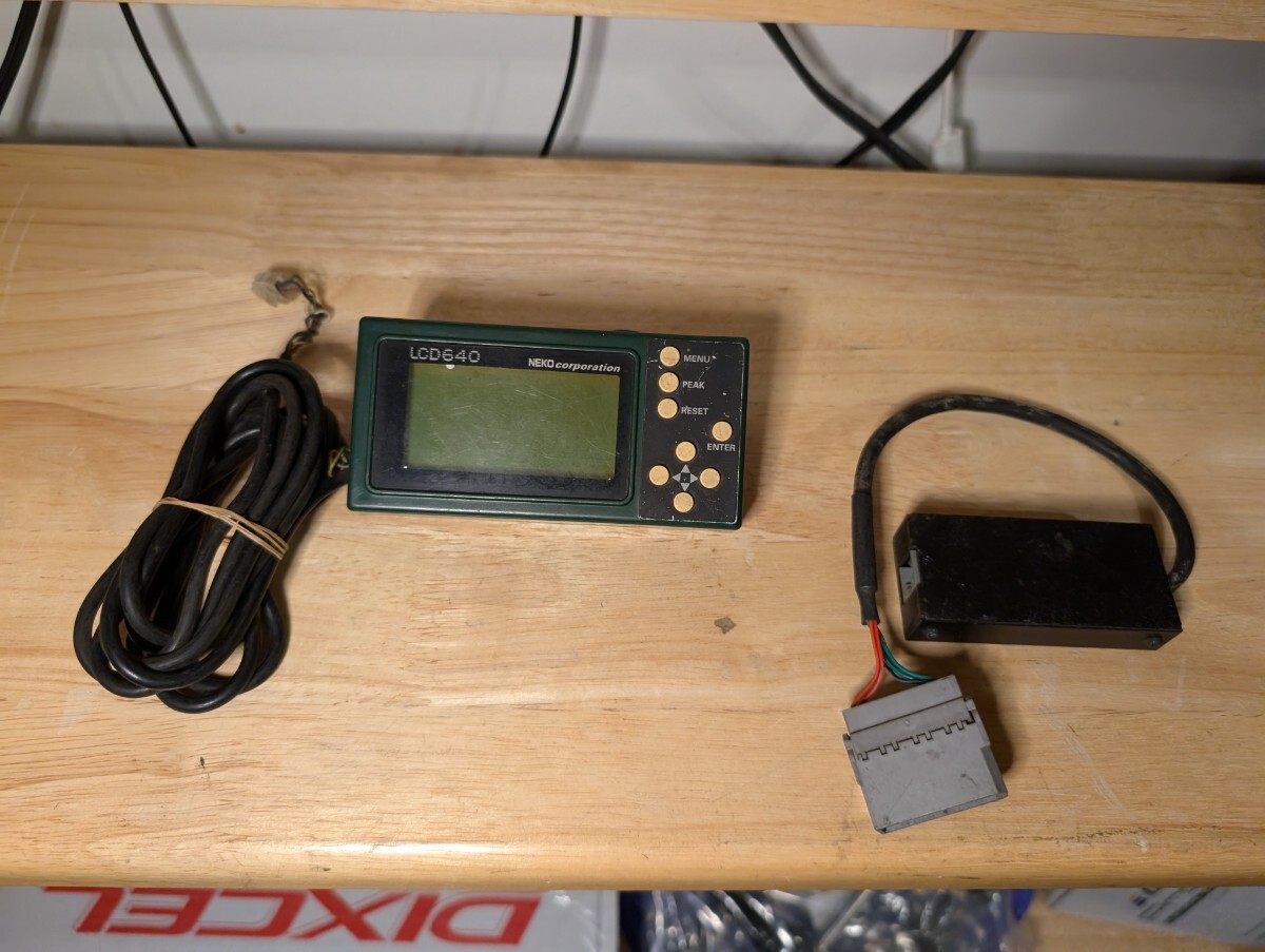 【IK】 NEKO Corporation ネココーポレーション LCD640 A/F640 空燃比計 A/F計 汎用 当時物 レア 希少 部品取り 未チェック RB26DETT