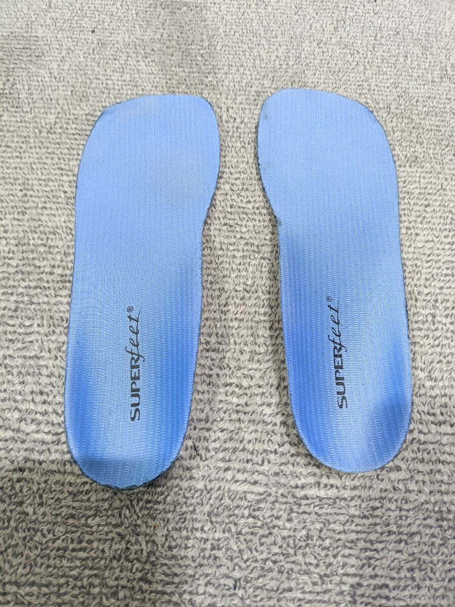 [中古]Superfeet■ スーパーフィート■BLUE■Dを26㎝にカット済