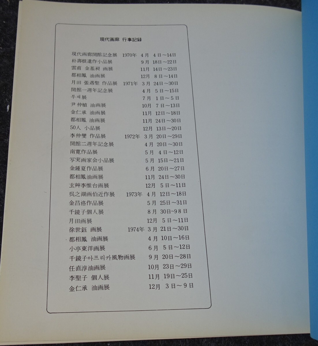 rarebookkyoto S335 朝鮮 現代画廊 開館記念展 五週年 ソウル