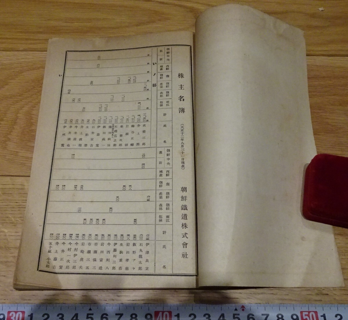 rarebookkyoto s1002 朝鮮鉄道株式会社 株主名簿 1924年 李朝