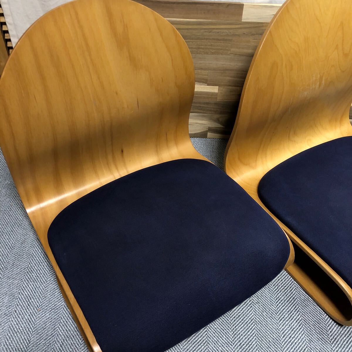 2脚セット 座椅子 ヴェルナーパントン タタミチェア ブルー 畳 2脚セット 座椅子 ヴェルナーパントン タタミチェア ブルー 畳