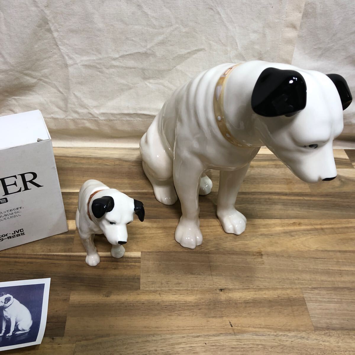Victor ビクター 犬置物 ニッパー 犬 陶器製 置物 昭和レトロ Victor ビクター 犬置物 ニッパー 犬 陶器製 置物 昭和レトロ