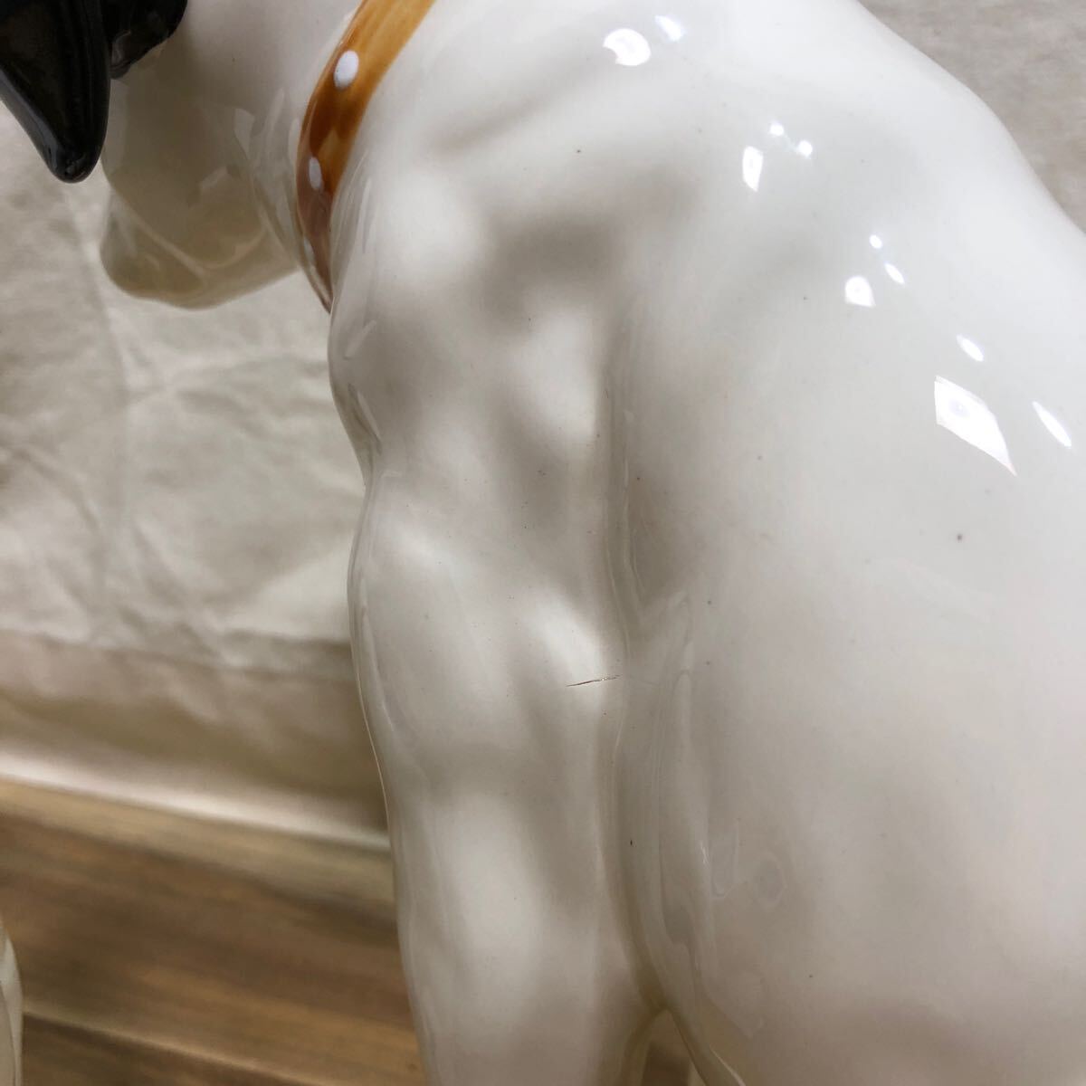 Victor ビクター 犬置物 ニッパー 犬 陶器製 置物 昭和レトロ Victor ビクター 犬置物 ニッパー 犬 陶器製 置物 昭和レトロ