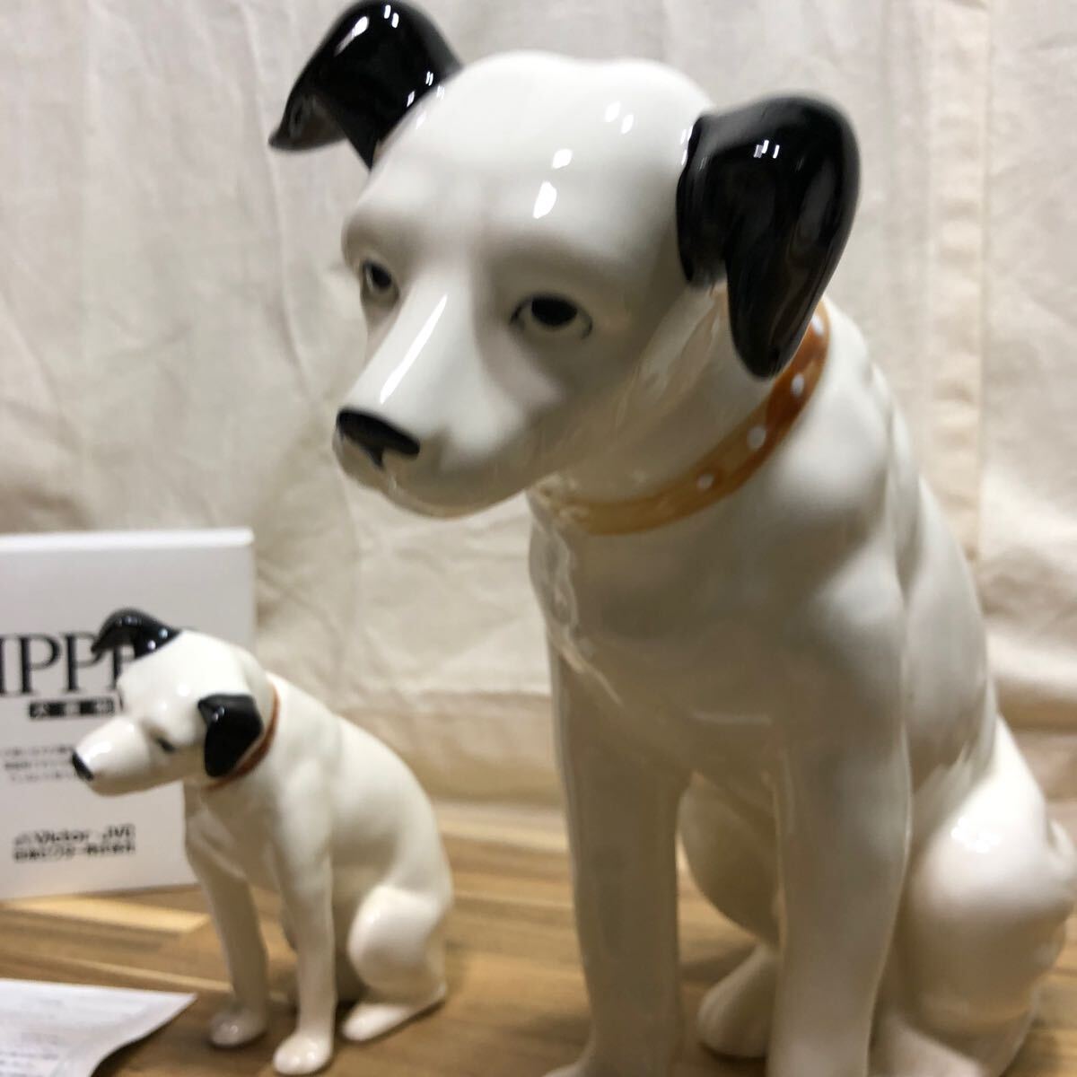 Victor ビクター 犬置物 ニッパー 犬 陶器製 置物 昭和レトロ Victor ビクター 犬置物 ニッパー 犬 陶器製 置物 昭和レトロ