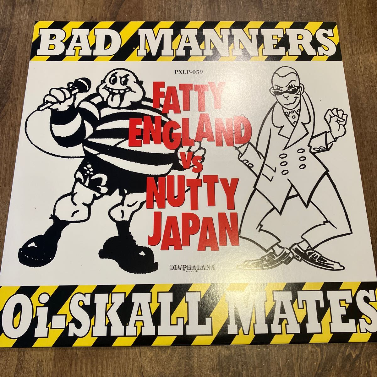 EP 12インチ/オイスカルメイツ Oi-SKALL MATES bad manners バッドマナーズ 「FATTY ENGLAND VS NUTTY JAPAN」 レコード盤　T字路s