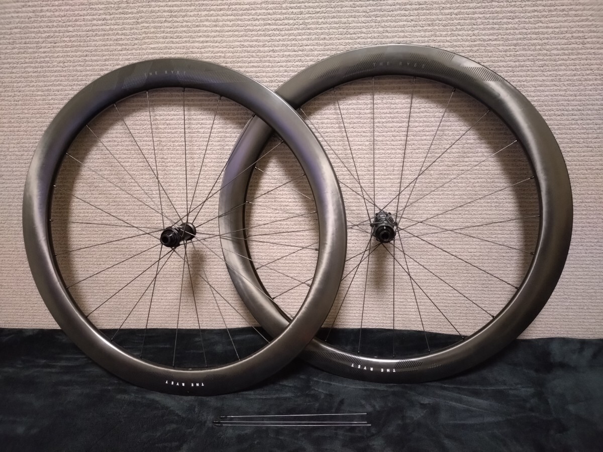 新品】RYET ディスクブレーキ カーボンホイール 700C 50mmハイト 新品】RYET ディスクブレーキ カーボンホイール 700C 50mmハイト