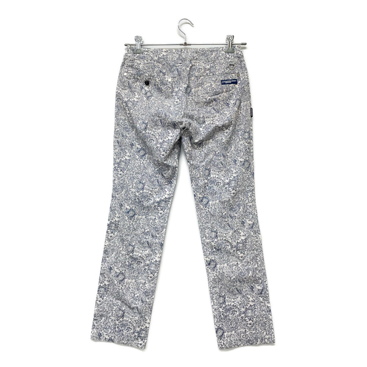 coco 中古 マスターバニーエディション レディース パンツ 1(M) 白×紺 コットン ボタニカル柄 レターパックプラス発送可 94221