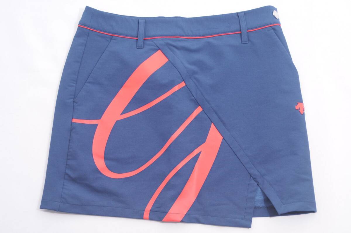 coco 中古 デサントゴルフ DESCENTE GOLF レディース スカート M 紺 ネイビー ストレッチ レターパックプラス発送可 68742