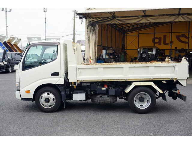 . peace 2 year Hino Dutro loader dump Shinmeiwa 3 ton piled edges opening radio-controller dump pin sloping road starting auxiliary left automatic mirror 6MT