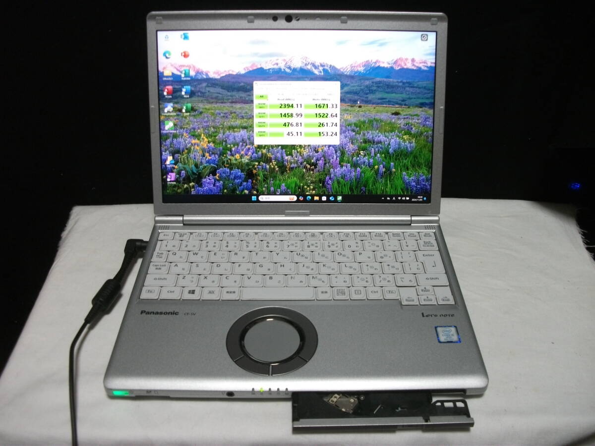 Win11 Panasonic Let's note CF-SV8RDAVS/Corei5/8GBメモリ+NVMe SSD256GB/マルチ/Office2021(332)