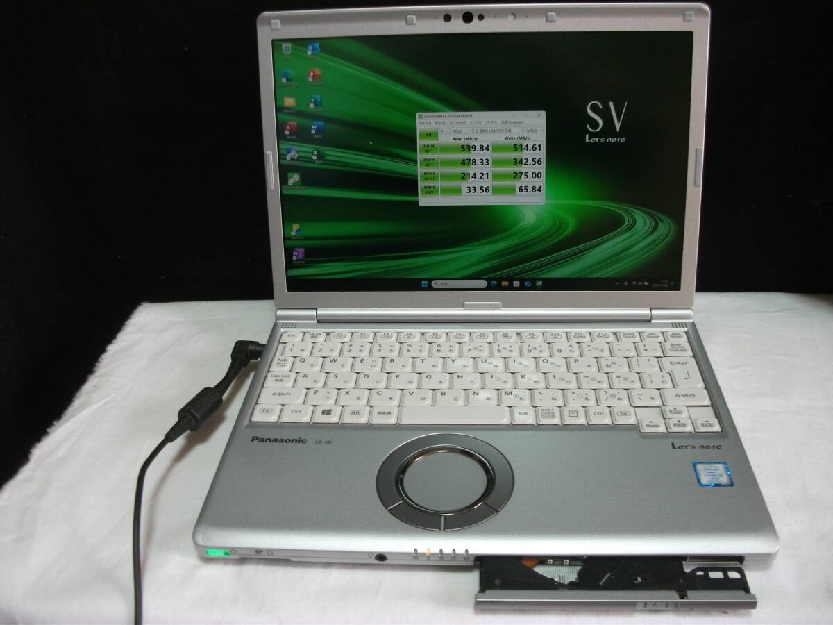 Win11 Panasonic Let's note CF-SV8RDAVS/Corei5/8GBメモリ+SSD256GB/マルチ/Office2021(337)