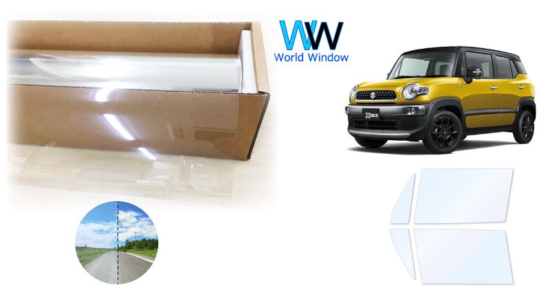 遮熱フィルム ゴースト2ネオ スズキ クロスビー (XBEE) (MN71S) カット済みフィルム フロントドアセット_画像1