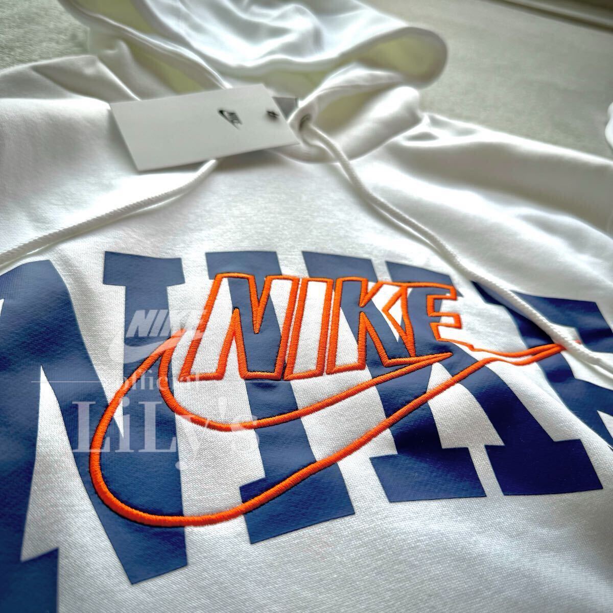 新品未使用 NIKE上下セットアップ Lサイズ 白 オレンジ ス 新品未使用 NIKE上下セットアップ Lサイズ 白 オレンジ ス