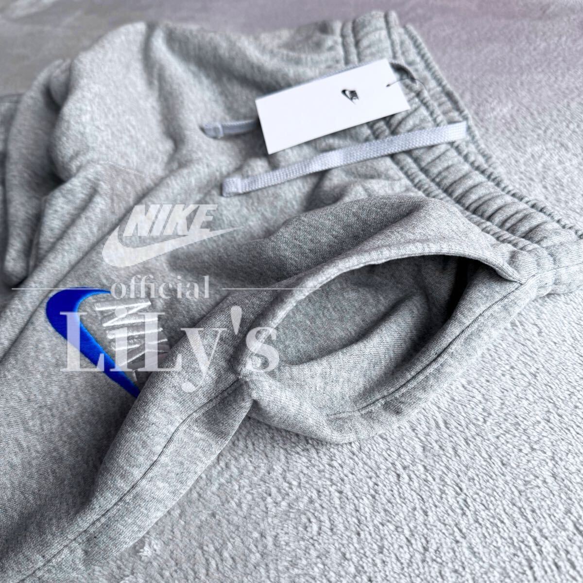 新品 NIKE上下セットアップ 上M 下S グレー 青 プルオーバー 新品 NIKE上下セットアップ 上M 下S グレー 青 プルオーバー