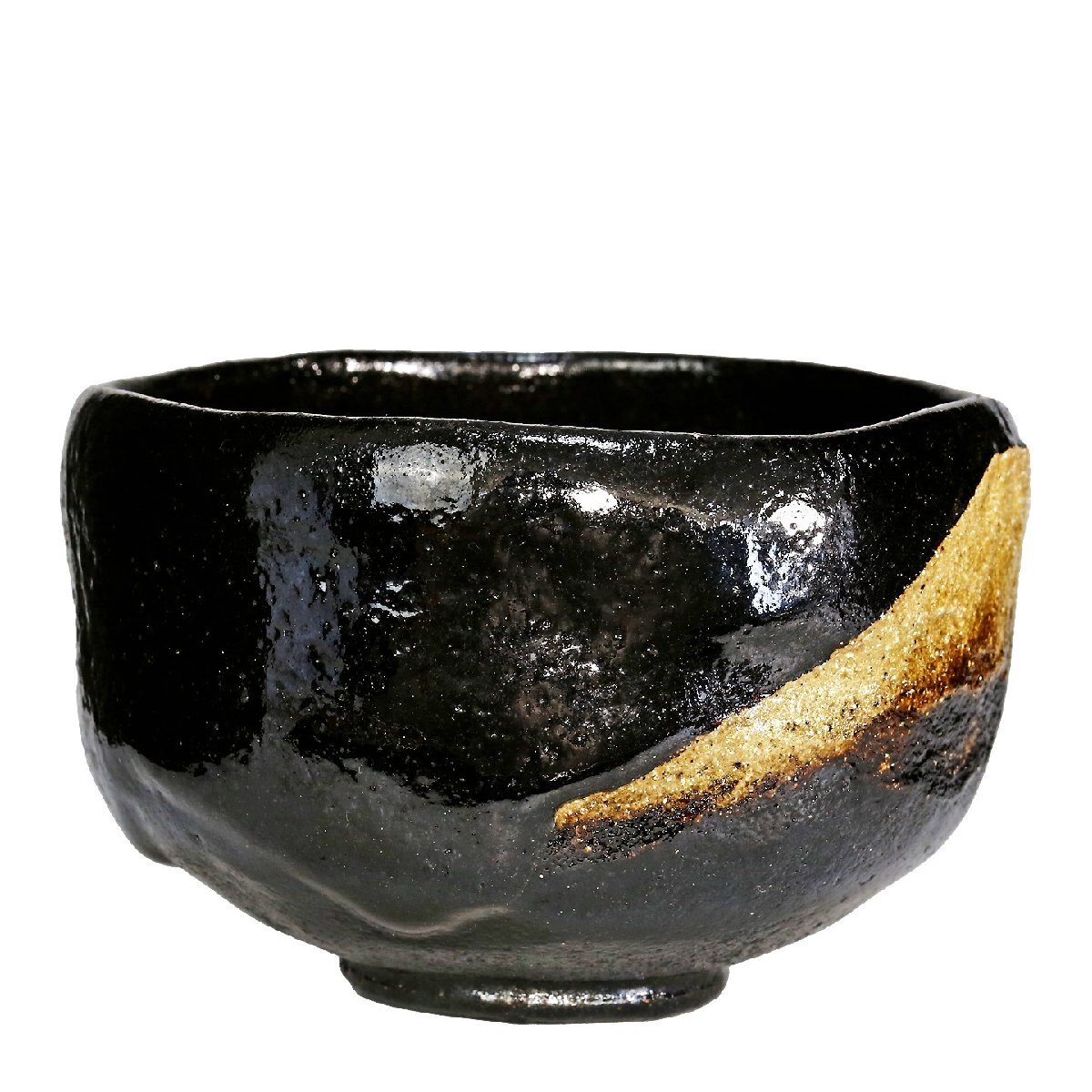 京全】 大樋年郎 ( 十代 大樋長左衛門 ) 造 富士の絵 黒茶碗 共 京全】 大樋年郎 ( 十代 大樋長左衛門 ) 造 富士の絵 黒茶碗 共