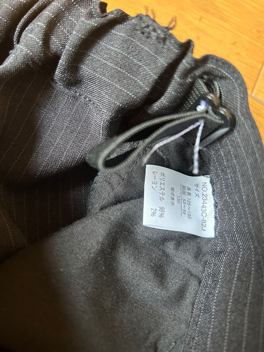 1度のみ　VOWW　フォーマルスーツ　130cm 5点セット　 入学式　卒園式　ストライプ　男の子　結婚式　黒ストライプ_画像6