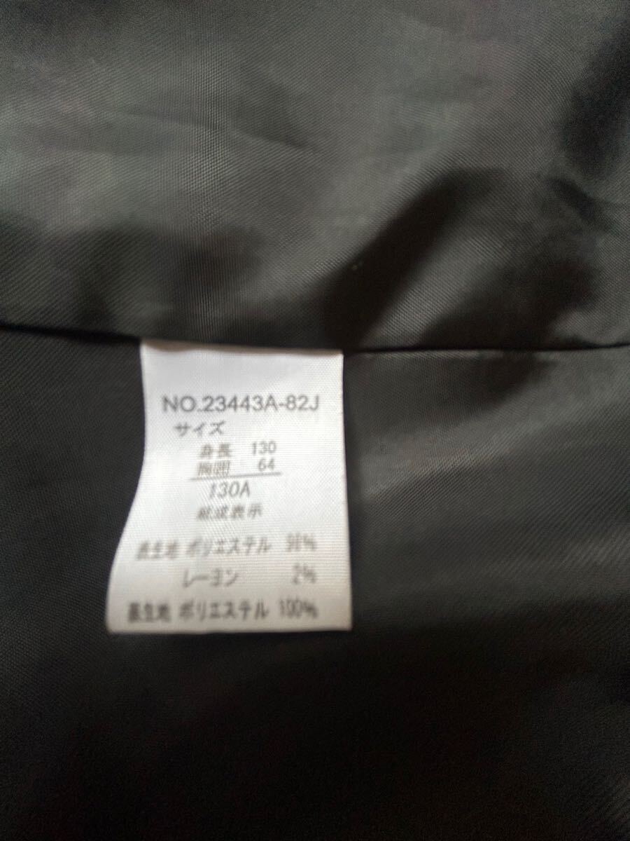 1度のみ　VOWW　フォーマルスーツ　130cm 5点セット　 入学式　卒園式　ストライプ　男の子　結婚式　黒ストライプ_画像7