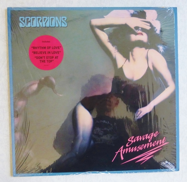 SCORPIONS「SAVAGE AMUSEMENT」米ORIG [MERCURY] ステッカー有シュリンク美品