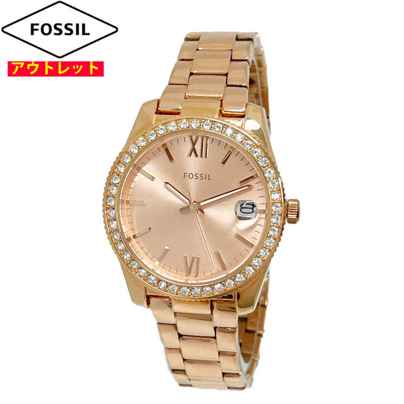 アウトレット FOSSIL フォッシル 腕時計 新品・ SCARLETTE ES4318 レディース 3針デイト クォーツ 並行輸入品