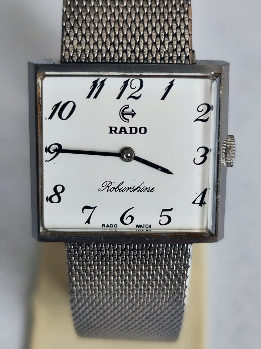 専用のため購入不可 手巻き 稼働品 RADO レディース腕時計 白色アラビア数字文字盤