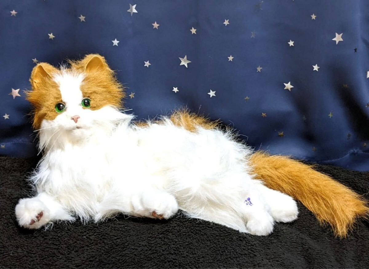 猫 リアル ロボット ノルウェージャンフォレストキャット 猫 ペット おもちゃ 玩具 動作品 ぬいぐるみ 人形 ドール 置物 飾り インテリア