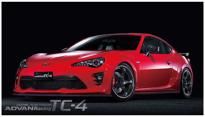 ★YOKOHAMA WHEEL ADVAN Racing TC-4 forJapaneseCars 18×7.0J/7J 4/100 +41★GMR/レーシングガンメタリック★新品 1本価格★