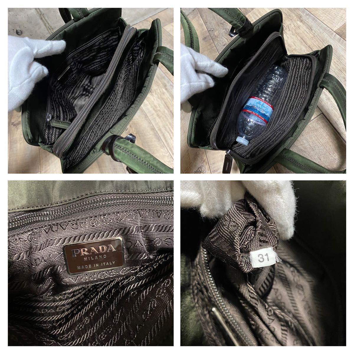 正規品 PRADA プラダ テスートナイロン ハンドバッグ 三角ロゴ 正規品 PRADA プラダ テスートナイロン ハンドバッグ 三角ロゴ