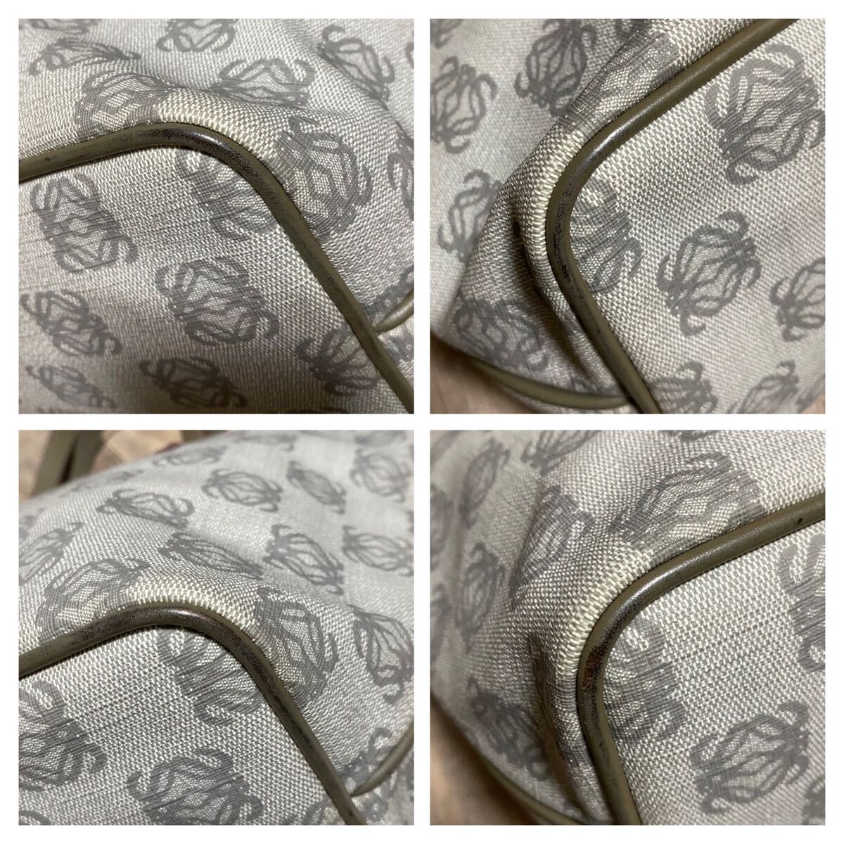 本物 LOEWE ロエベ アナグラム レザー キャンバス トートバッグ 本物 LOEWE ロエベ アナグラム レザー キャンバス トートバッグ