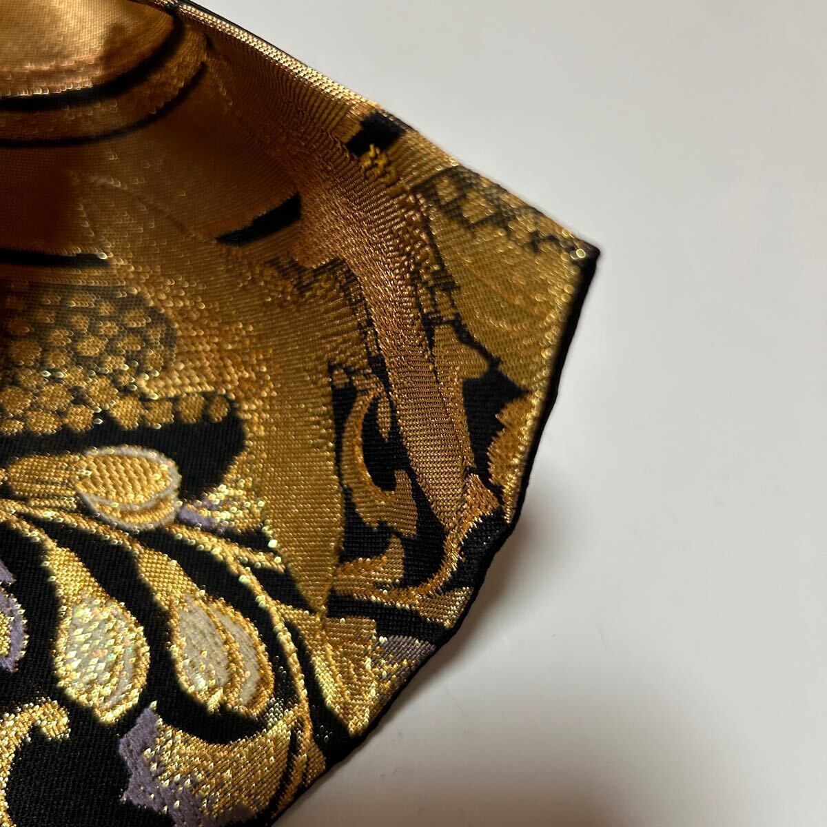 W474 美品 西陣織 豪華 煌びやか 金糸 蘇州刺繍 かもめ 花柄 W474 美品 西陣織 豪華 煌びやか 金糸 蘇州刺繍 かもめ 花柄