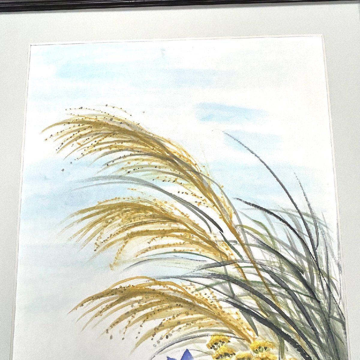 【80】 1円～ 絵画 草花 さわ作 詳細不明 長期保管品 現状品_画像5
