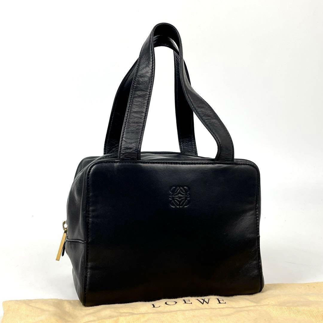 高級】LOEWE ロエベ アナグラムロゴ型押し ミニハンドバッグ 高級】LOEWE ロエベ アナグラムロゴ型押し ミニハンドバッグ