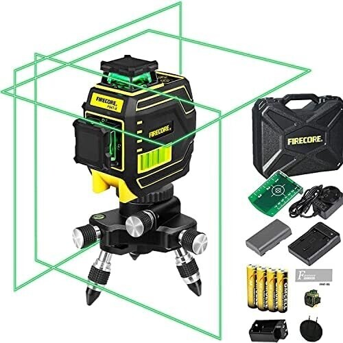 Firecore レーザー墨出し器 3x360°フルライングリーンレーザー Firecore レーザー墨出し器 3x360°フルライングリーンレーザー