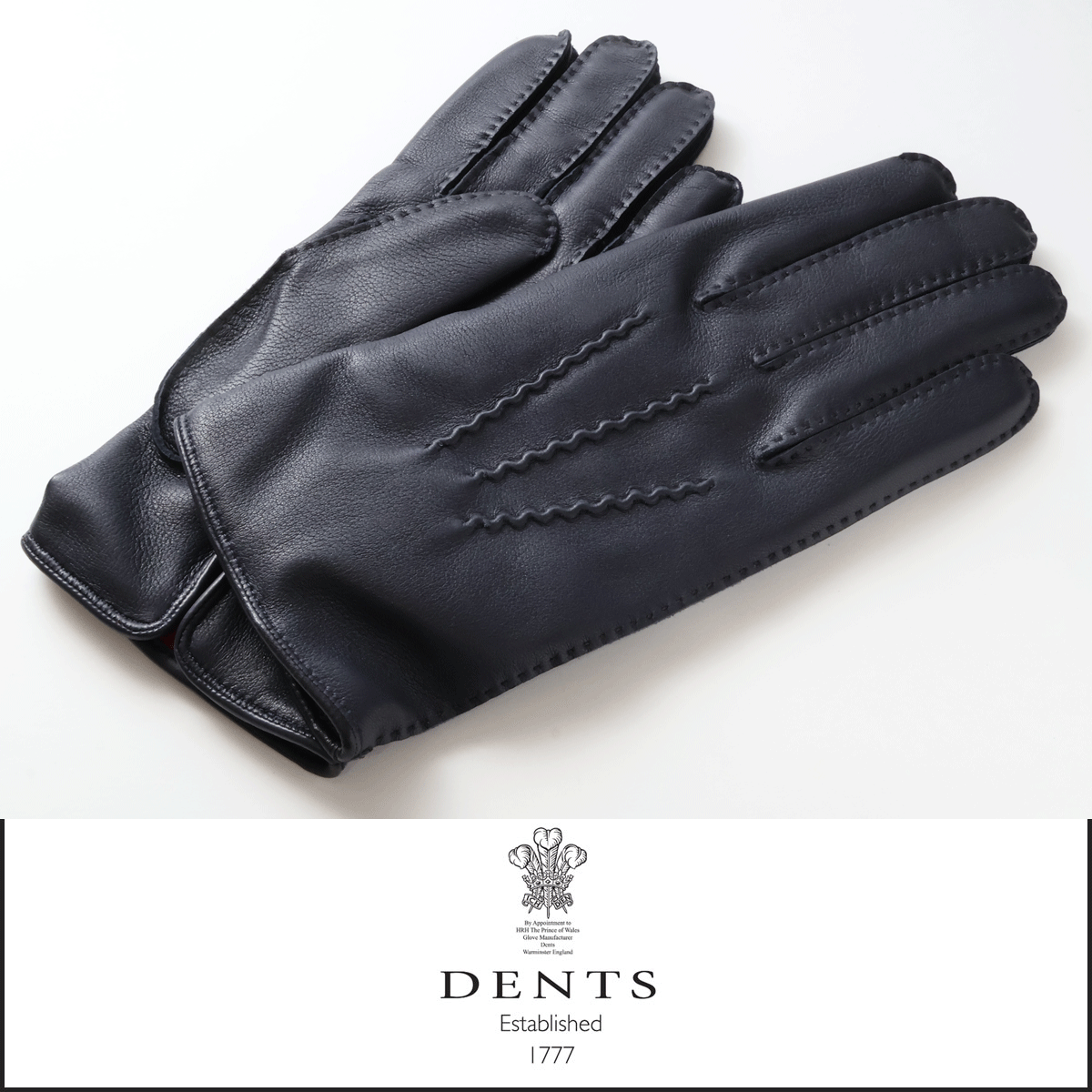 9482◆DENTSデンツ◆最高級(jí)本革手袋◆定価63,800円◆ネイビー◆羊革＆カシミア◆8.5◆日本サイズ目安メンズM～L◆英國王室御用達(dá)◆新品