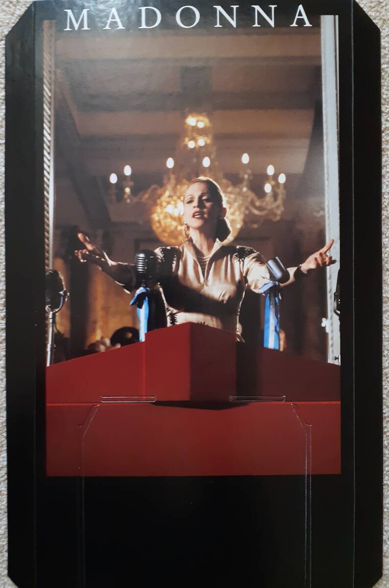 マドンナ　EVITA　エビータ　US製 宣伝用 ディスプレイ スタンド 未使用新品 MADONNA マドンナ EVITA エビータ US製 SIRE 宣伝用