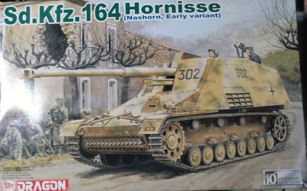 ドラゴン/1/35/ドイツ陸軍Sd.Kfz.164 ホルニッセ70口径88㎜PAK43搭載自走砲初期型/未組立品