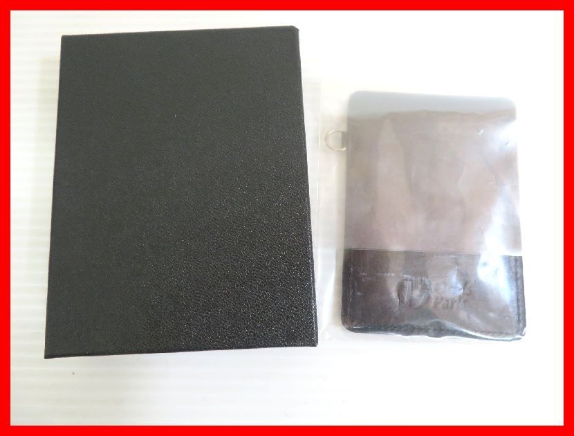 オッズパーク 手塗りオイルレザーパスケース ブラック 中古 2411★D-2174★