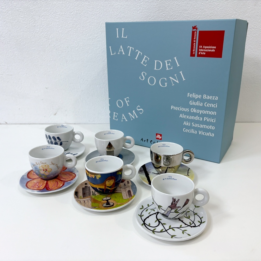 ● イリー illy アートコレクション Art Collection ビエンナーレ 2022 カプチーノ カップ＆ソーサー C&S 6客セット 箱付 未使用品