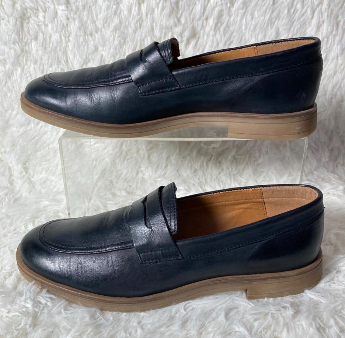 アパレル】 美品 ZARA ザラ スペイン製 レザー コインローファー アパレル】 美品 ZARA ザラ スペイン製 レザー コインローファー
