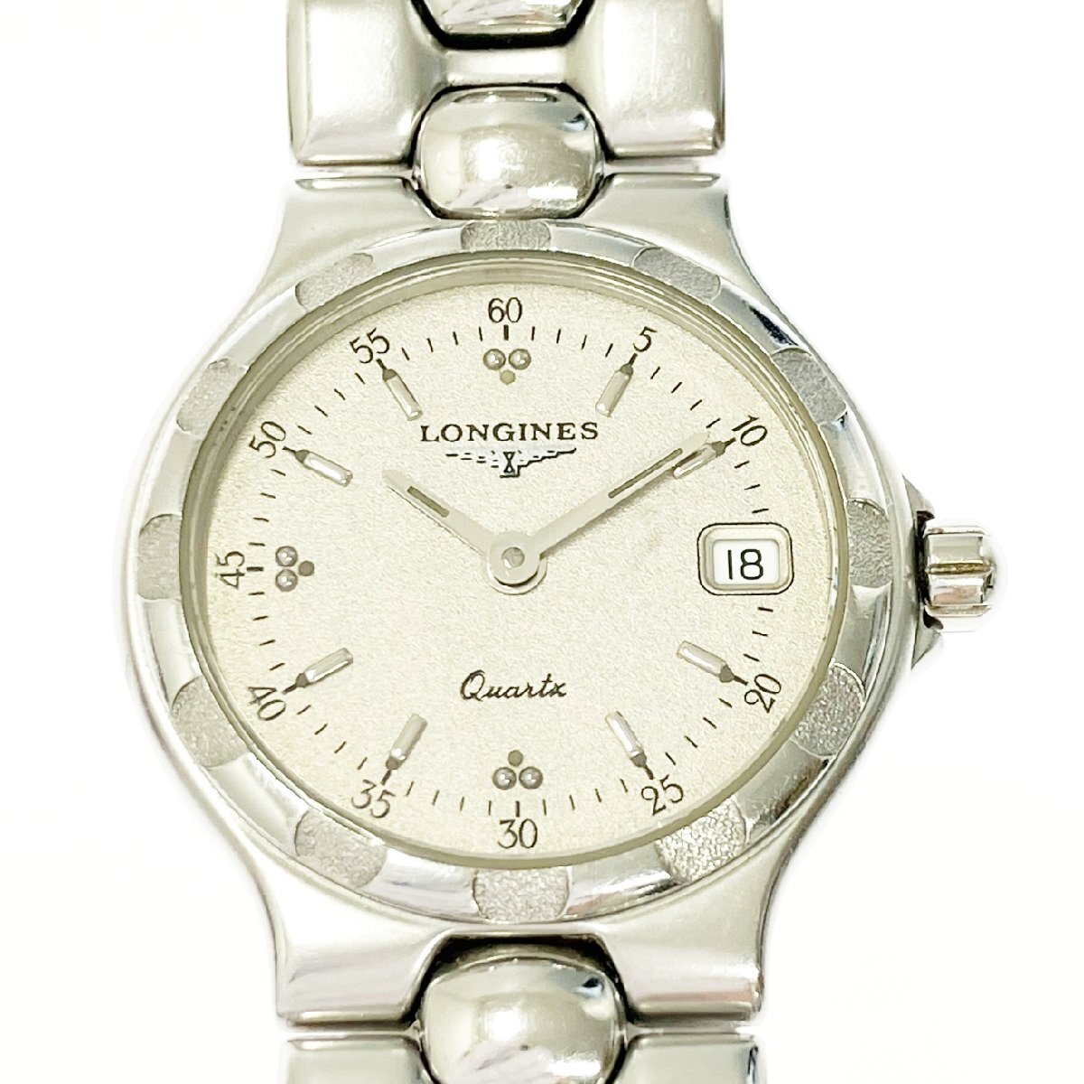LONGINES ロンジン コンクエスト L1.114.4 シルバー 腕時計 質屋 腕時計 稼働 LONGINES ロンジン コンクエスト L1.114.4