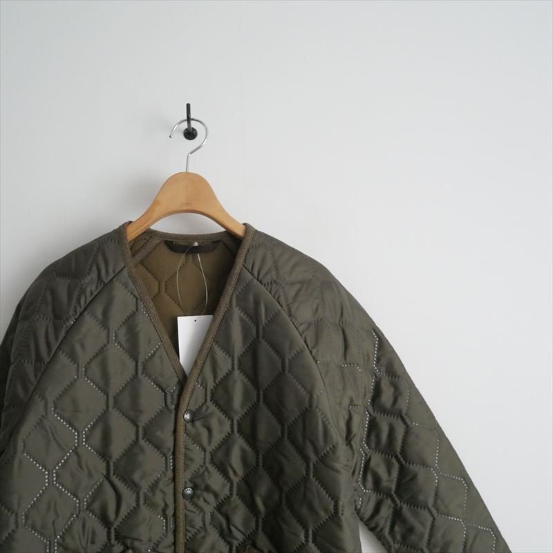 2023AW / ARMEN アーメン / キルティング フリース Vネック リバーシブル ジャケット 0 / NAM1754 / 2410-1023